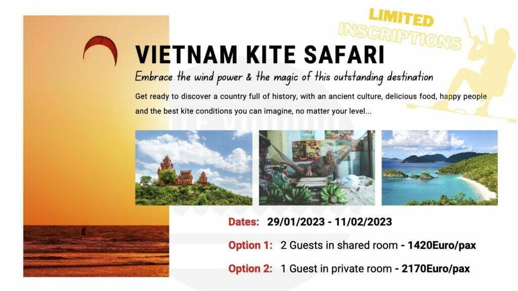 Kitesurf safari Vietnam Kite Voodoo