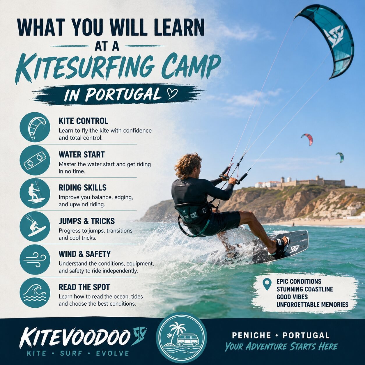 What You Will Learn at a Kitesurfing Camp in Portugal